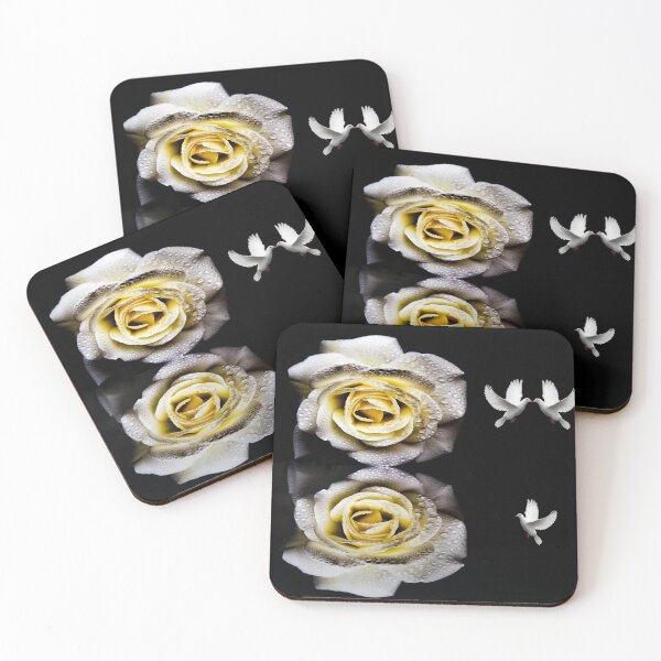 Item preview, Rose White, And Doves designed and sold by Sandra Cockayne.