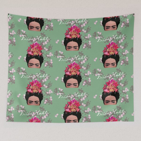 Item preview, Frida Kahlo in green designed and sold by Kathy Lecocq.
