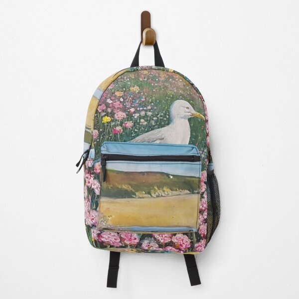 Item preview, Seagulls and seapinks at Whitesands Bay designed and sold by Jenny Urquhart.