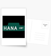 Hana Highway Sign, Hawaii Postcards