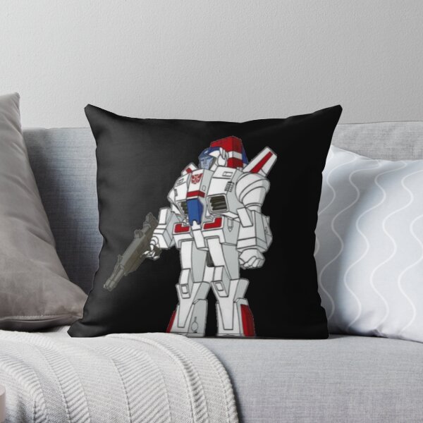 Jetfire transformer g1 autobot decepticon Throw Pillow