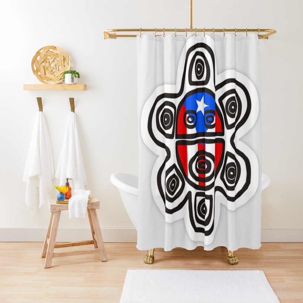 "Puerto Rican taino" Shower Curtain for Sale by ingjuanrodz Redbubble