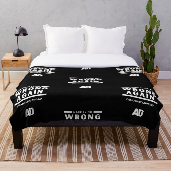Item preview, AD Make Lying Wrong Again Black And White designed and sold by Australian Democrats.