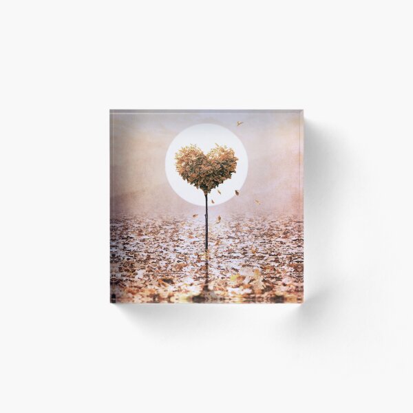 A Heart Symphony - Autumn Acrylic Block