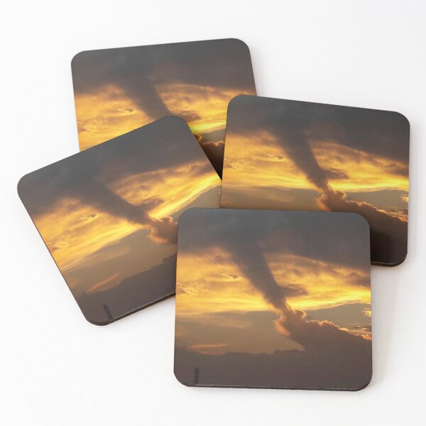 Item preview, Atomic sunset clouds nature print designed and sold by PrakritiPrints.