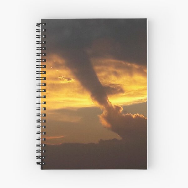 Item preview, Atomic sunset clouds nature print designed and sold by PrakritiPrints.