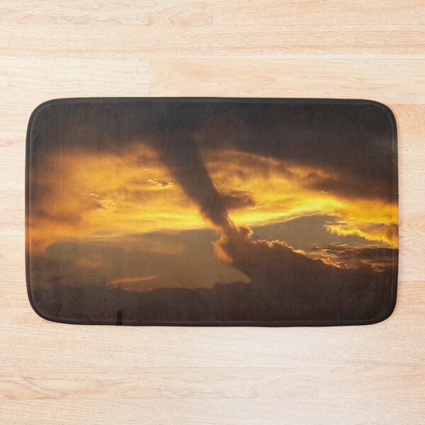 Item preview, Atomic sunset clouds nature print designed and sold by PrakritiPrints.
