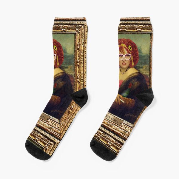 Moaner Linda (Gold Frame) Socks