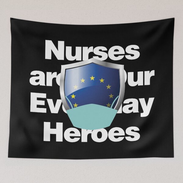 Item preview, Europe Nurses are Everyday Heroes designed and sold by HelloFromAja.