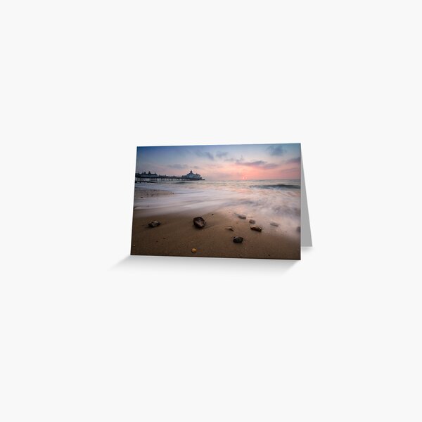 Eastbourne pier sunrise Greeting Card