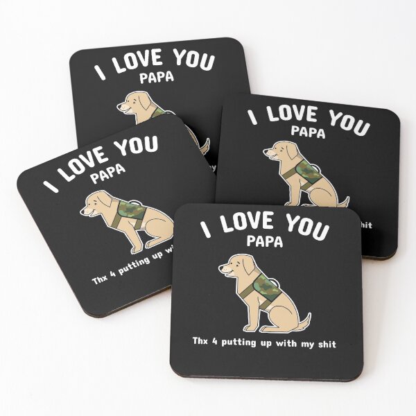 Item preview, Best Dog Papa i love you papa designed and sold by amr badawy.