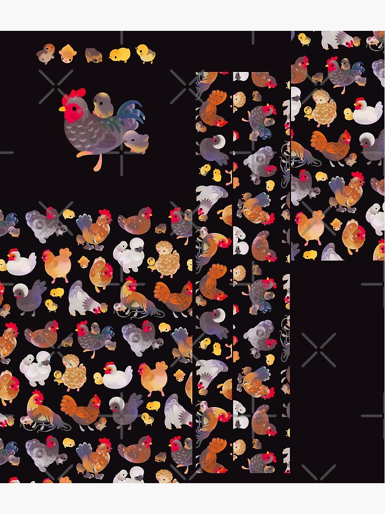 Chicken and Chick - dark by pikaole