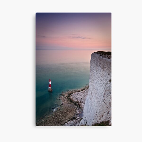 Beachy head lighthouse sunset Canvas Print