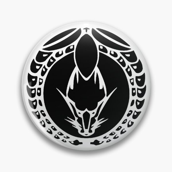 Item preview, Dragon in Circle - Japanese Kamon Crest Black Version designed and sold by reyners.