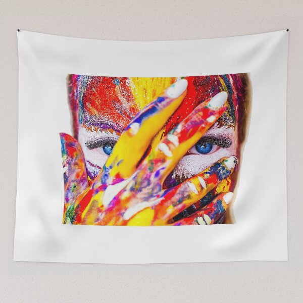 Item preview, colour ful face designed and sold by aliwaqas22.