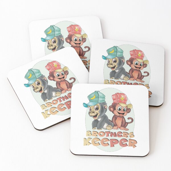 Item preview, Brothers Keeper, Monkeys  designed and sold by Balazs Borzon.