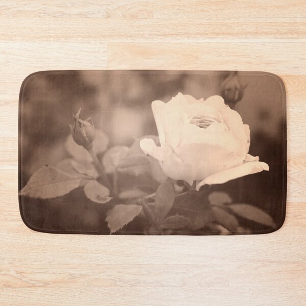 Item preview, Gentle white rose in soft blurred focus, sepia toned designed and sold by lena-maximova.
