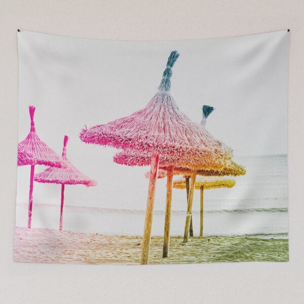 Item preview, Parasols At The Beach Of Ballermann Mallorca Palma designed and sold by mcshirtface.