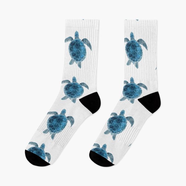 Item preview, Watercolor Sea Turtle - Turquoise Blue designed and sold by maryedenoa.