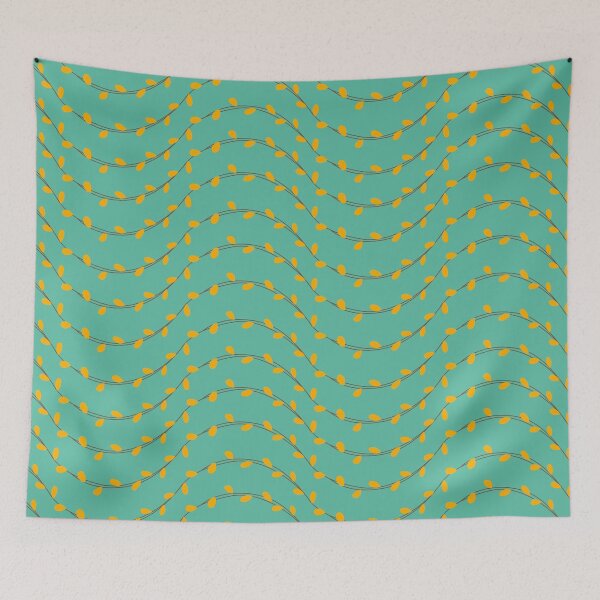Item preview, Organic Pattern - Green Background with Yellow Details designed and sold by heyitsclara.