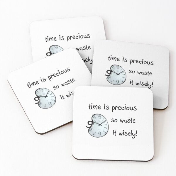 Item preview, Time is precious so waste is wisely! designed and sold by MohamedRashed15.