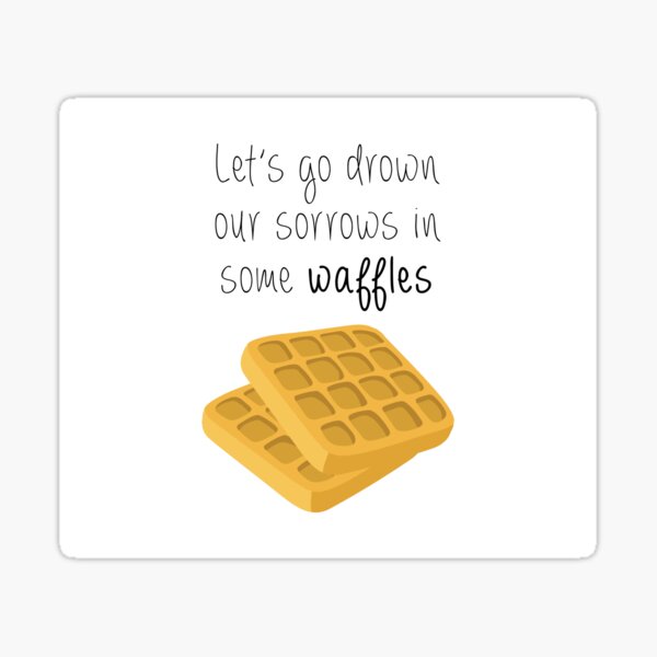 Sad Waffle Stickers for Sale | Redbubble Sad Waffle Stickers for Sale | Redbubble