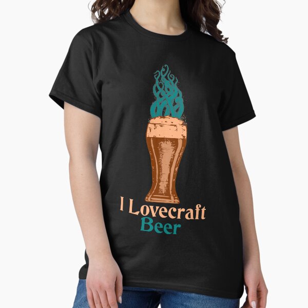 Item preview, Cthulhu Shirt - I Lovecraft Beer Shirt - Cthulhu / Lovecraft Horror Shirt designed and sold by jacob-jendrey.