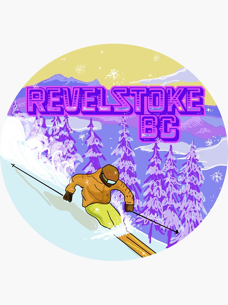 "Revelstoke" Sticker by jodiemay8 Redbubble