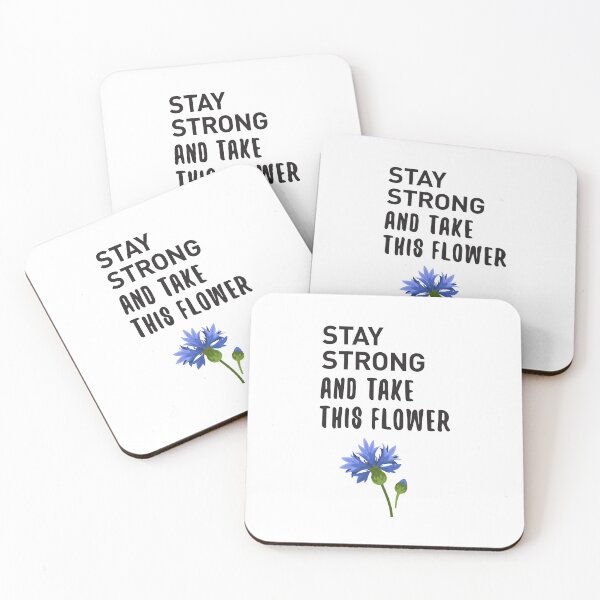 Item preview, Stay Strong And Take This Flower (On Light) designed and sold by nobody754.