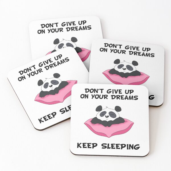Item preview, Don't Give Up On Your Dreams Keep Sleeping - Cute Panda designed and sold by BandOfThePand.