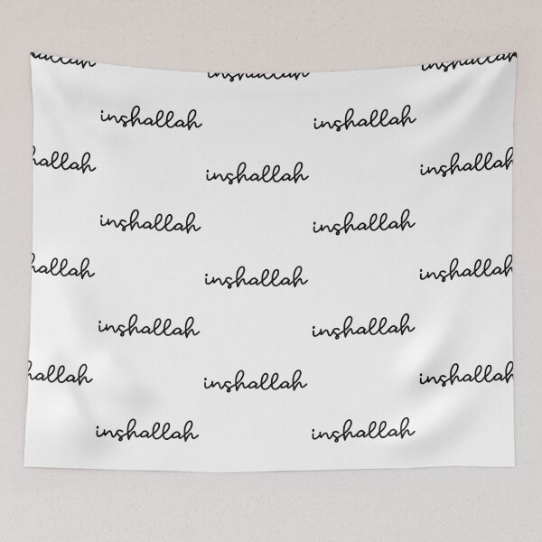 Item preview, inshallah - black designed and sold by habibitravels.