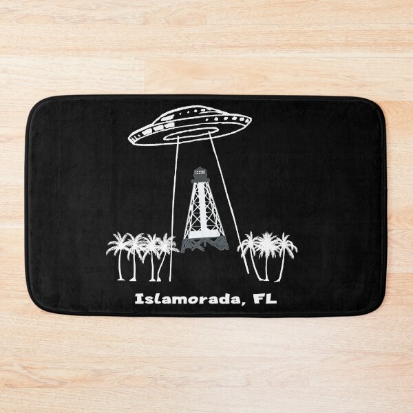Item preview, Islamorada Florida UFO Lighthouse Abduction Palm Trees designed and sold by KoolMoDee.