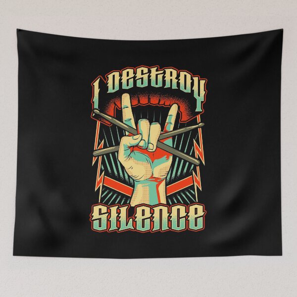Item preview, Funny I Destroy Silence Drummer Talented Musician designed and sold by perfectpresents.