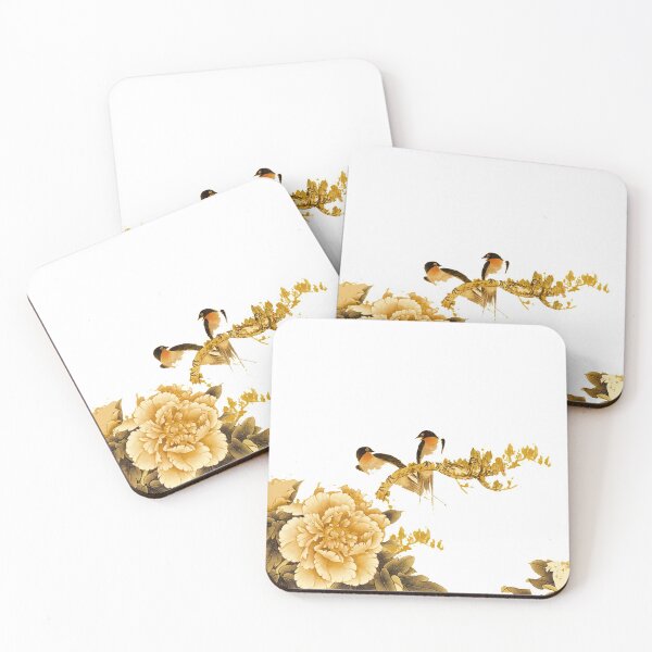 Item preview, Chinese Art Print - Chrysanthemums with Birds designed and sold by Kallandra.