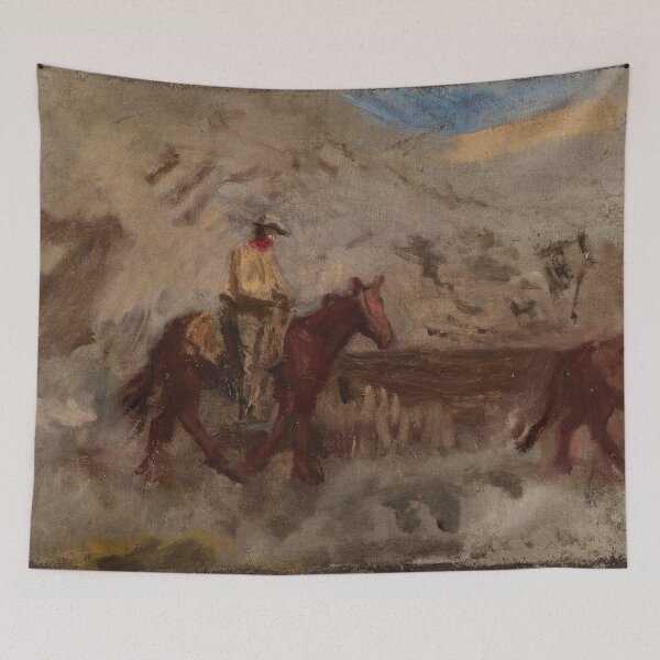 Item preview, Sketch of a Cowboy at Work designed and sold by TheWildWildWest.