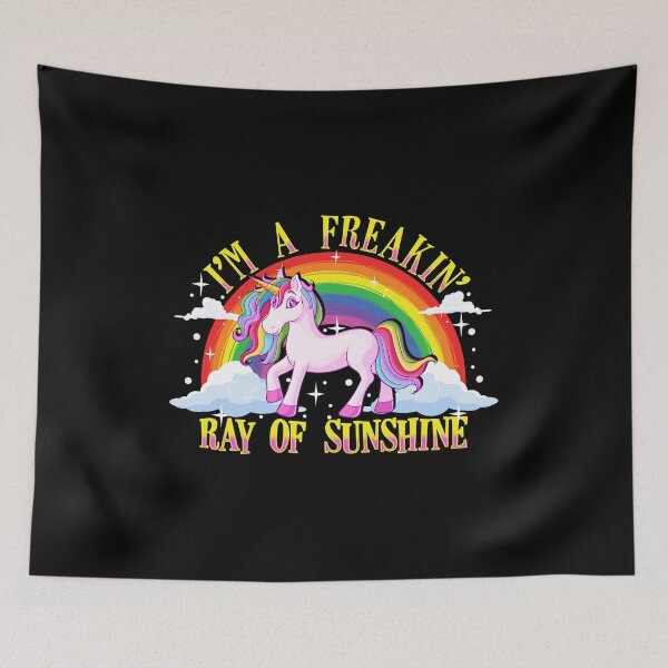 Item preview, Funny I'm A Freakin' Ray Of Sunshine Unicorn designed and sold by perfectpresents.