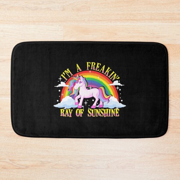 Item preview, Funny I'm A Freakin' Ray Of Sunshine Unicorn designed and sold by perfectpresents.