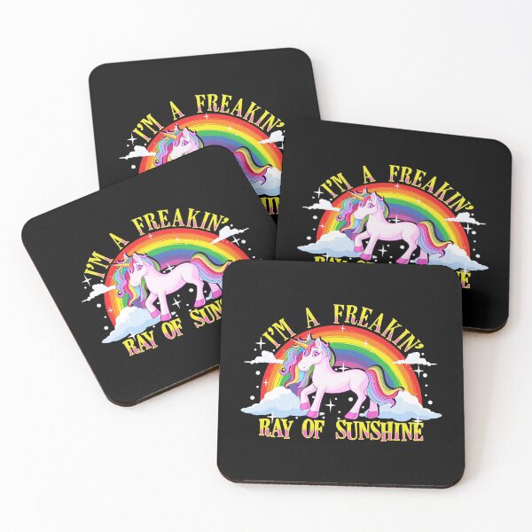 Item preview, Funny I'm A Freakin' Ray Of Sunshine Unicorn designed and sold by perfectpresents.