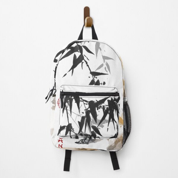 Item preview, Chinese ink painting - mountain landscape with bamboo ink painting designed and sold by Kallandra.