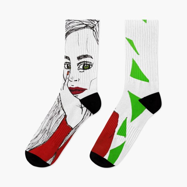 Item preview, Wondering Girl With Green Shards (minimalist) designed and sold by fudgecream.
