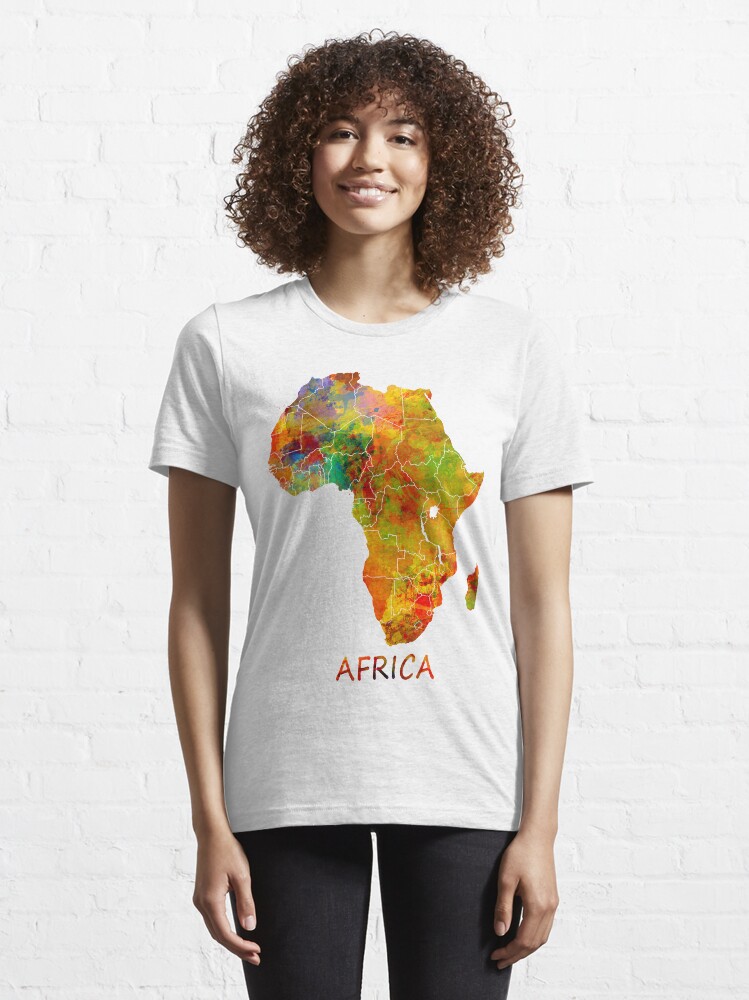 Alternate view of Africa map #africa #map Essential T-Shirt