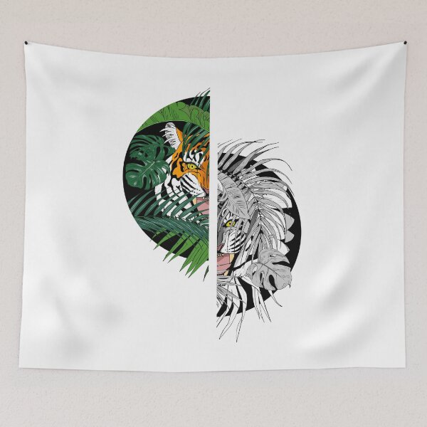 Item preview, tiger in the jungle designed and sold by minyanna.