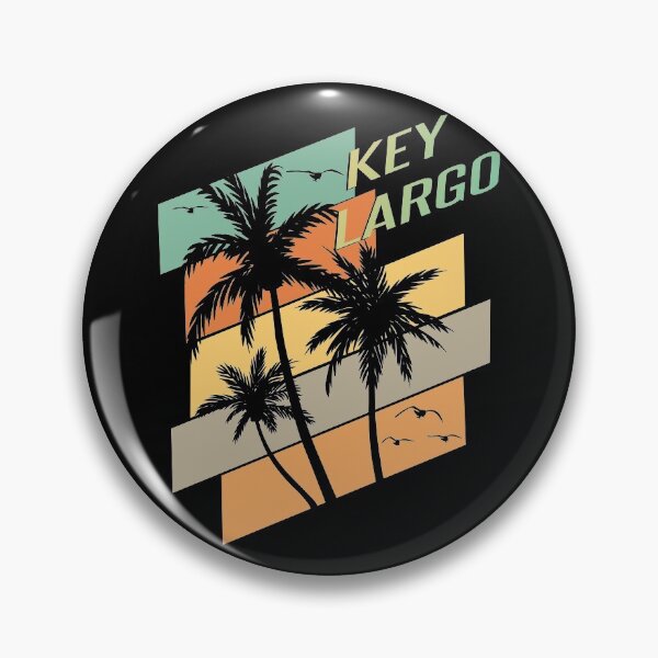 Item preview, Retro Key Largo Florida Palms Seagulls Design designed and sold by KoolMoDee.