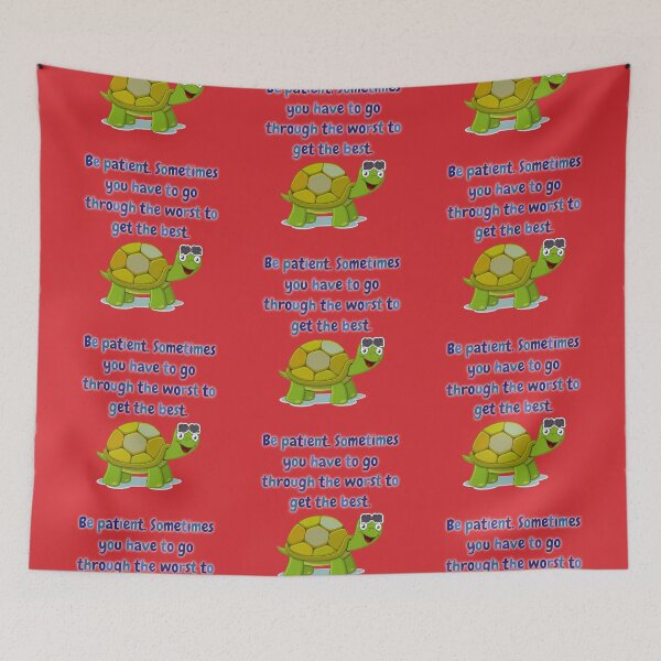 Item preview, be patient, says the turtle. designed and sold by doctors-apparel.