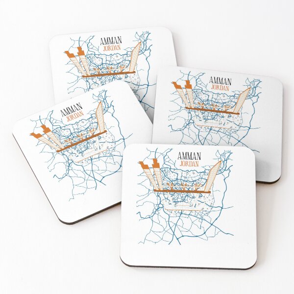 Item preview, Amman Map-White designed and sold by MiSC Studio.