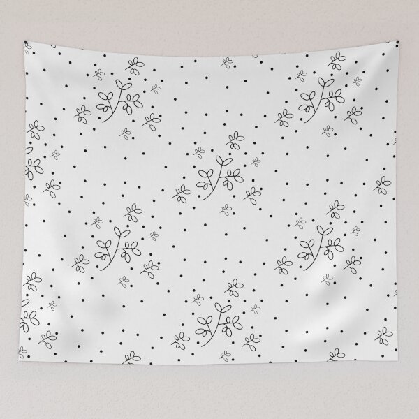Item preview, Tiny whtie flowers pattern designed and sold by flyersarena.