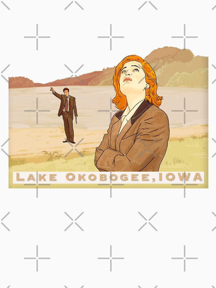 lake Okobogee Iowa, Scully and Mulder by MimieTrouvetou