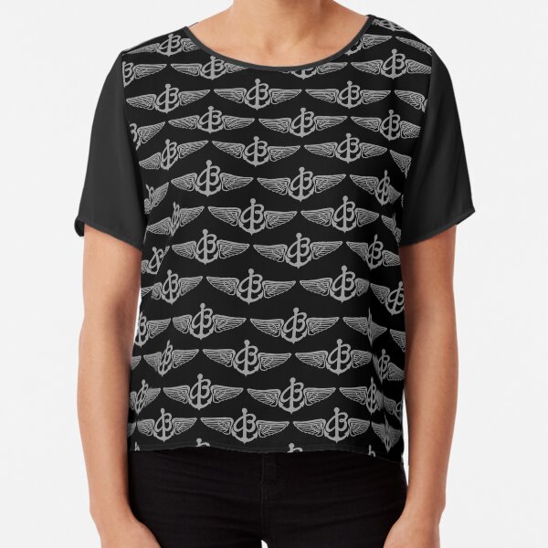 Breitling logo pattern Chiffon Top