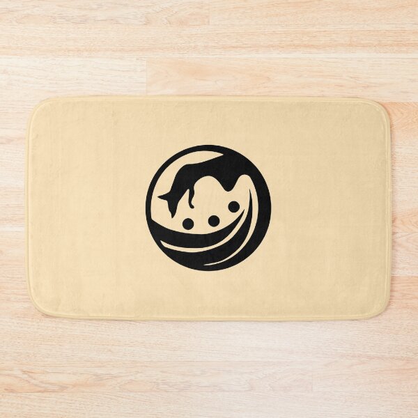 Item preview, Fox jumps over the Snow - Japanese Kamon Crest Black Version designed and sold by reyners.