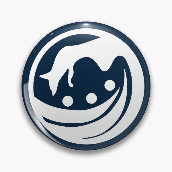 Item preview, Fox jumps over the Snow - Japanese Kamon Crest White Version designed and sold by reyners.